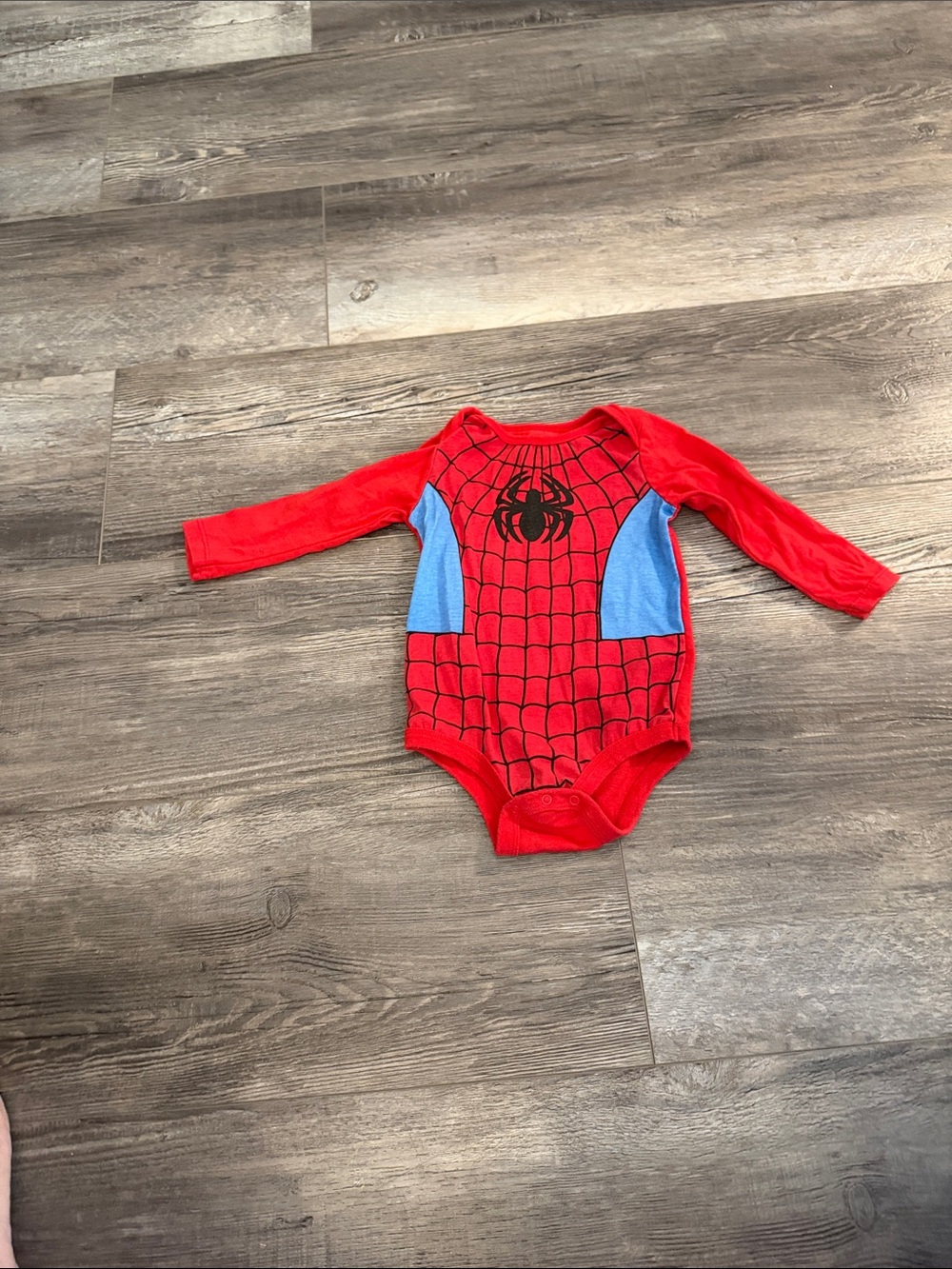 Marvel Spider Web Red & Blue Baby Bodysuit
